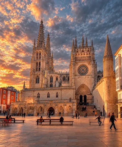 Catedral de Burgos al atardecer